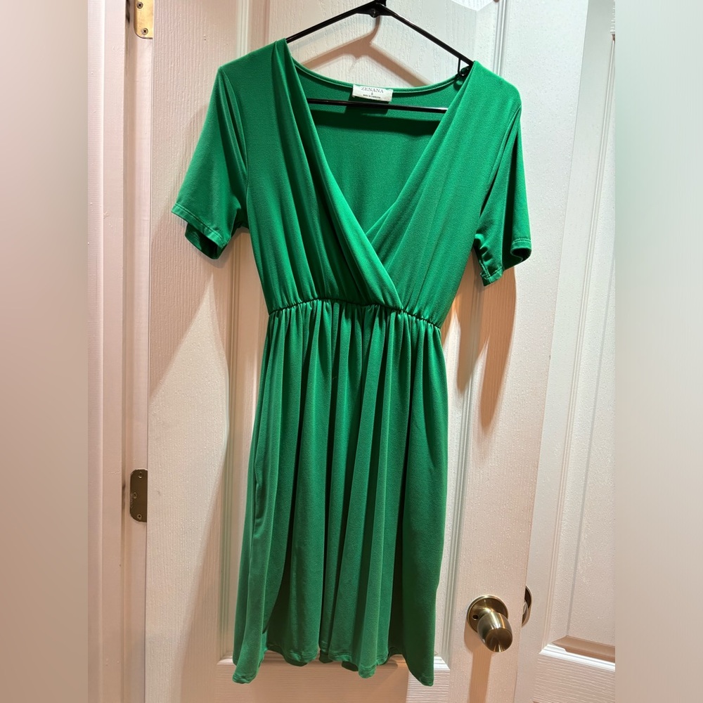 Zenana brand green dress